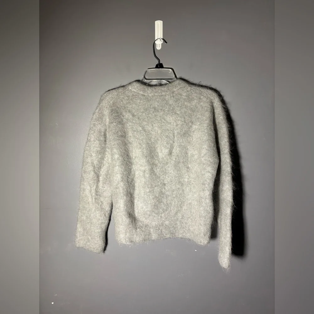 & Other Stories Fluffy Mohair Blend Crew Sweater Size XS